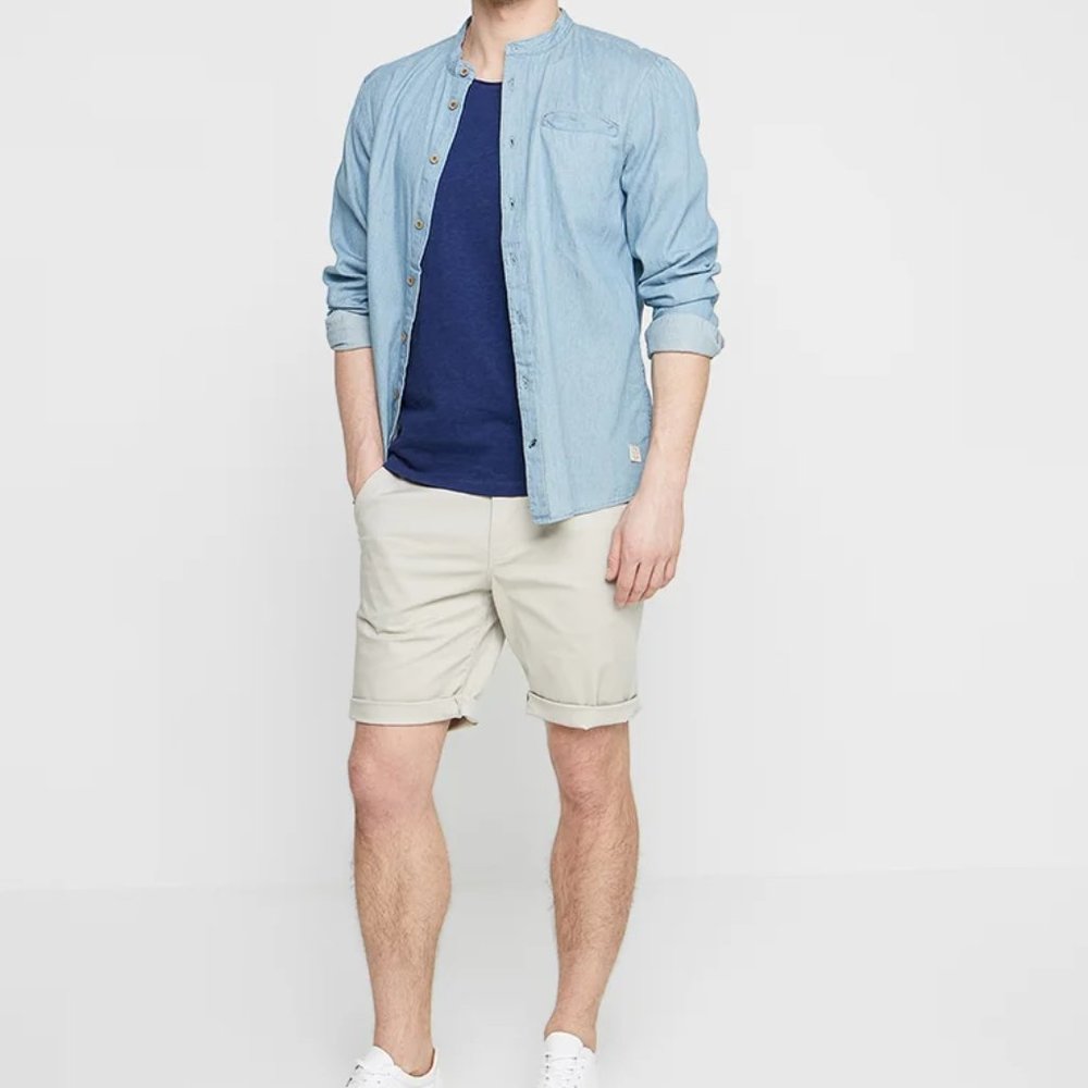Selected Homme Chino Shorts (Moonstruck /Stone / Light Gray)